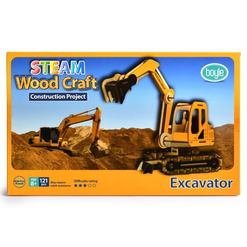 Boyle Industries S.T.E.A.M Wood Craft Project Excavator Wholesale