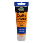 Crafty Colour Acrylics Paint 75ml Orange