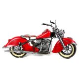 1948 Chief Motorcycle Metal Ornament Red 41cm