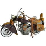 Indian Motorbike with Leatherette Handles 36cm