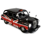 1966 Austin London Cab Metal Ornament - Black 32x13x13.5cm