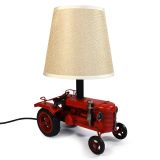 USB powered LED Lamp Tractor 17.5x13x25.5cm Red