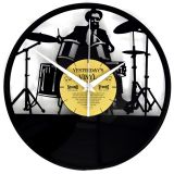 Vinyl Wall Clock Drummer 30cm