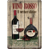 Nostalgic-Art Metal Postcard Vino Rosso 10x14cm