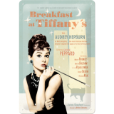 Nostalgic-Art Medium Sign Breakfast @ Tiffany's Blue 20x30cm