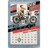 Nostalgic-Art Medium Sign Calendar Best Garage 20x30cm
