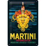 Nostalgic-Art Medium Sign Martini - Vermouth Grapes 20x30cm