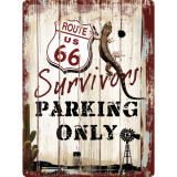 Nostalgic-Art Large Sign Survivor Parking 30x40cm