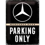Nostalgic-Art Large Sign Mercedes-Benz Parking Only 30x40cm