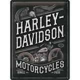 Nostalgic-Art Large Sign Harley-Davidson Motorcycles Eagle 30x40cm