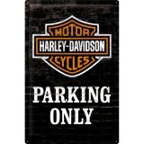 Nostalgic-Art XL Sign Harley-Davidson Parking Only 40x60cm