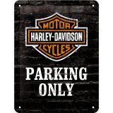 Nostalgic-Art Small Sign Harley Davidson Parking Only 15x20cm