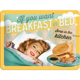 Nostalgic-Art Small Sign Breakfast in Bed 15x20cm
