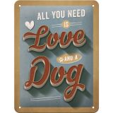 Nostalgic-Art Small Sign Love Dog 15x20cm