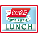Nostalgic-Art Small Sign Coca-Cola - Lunch 15x20cm