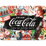 Nostalgic-Art Small Sign Coca-Cola Collage 15x20cm