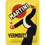 Nostalgic-Art Small Sign Martini - Vermouth Waiter Yellow 15x20cm
