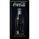 Nostalgic-Art Long Sign Coke -Sign of Good Taste 25x50cm