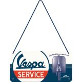 Nostalgic-Art Hanging Sign Vespa Service 10x20cm