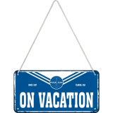 Nostalgic-Art Hanging Sign Pan Am - On Vacation 10x20cm