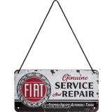 Nostalgic-Art Hanging Sign Fiat Service & Repair 10x20cm