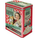 Nostalgic-Art Tin Storage Box Large Have a Coffee 10x14x20cm