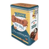 Nostalgic-Art Clip Top Tin Dog Treats 7.5x11x17.5cm