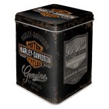 Nostalgic-Art Tea Storage Tin Harley-Davidson Genuine 7.5x7.5x9.5cm