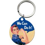 Nostalgic-Art Keyring Round We Can Do It