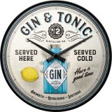 Nostalgic-Art Wall Clock Gin & Tonic 30cm
