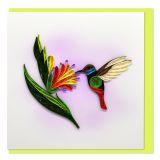 Quilled Greeting Card Hummingbird, Honeyeater 15x15cm