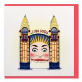 Quilled Greeting Card Luna Park 15x15cm