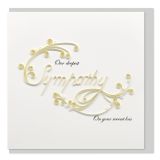 Quilled Greeting Card Deepest Sympathy 15x15cm