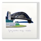 Quilled Greeting Card Sydney Harbour Bridge 15x15cm