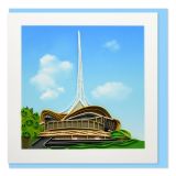 Quilled Greeting Card Melbourne Arts Centre Spire 15x15cm