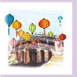 Quilled Greeting Card Paper Lanterns 15x15cm