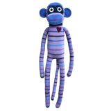 Stevie Purple and Blue Striped Monkey 70cm