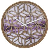 NeXtime Yogi Wall Clock 40cm Purple