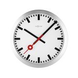 NeXtime Station Stripe Clock 19cm White