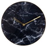 NeXtime Marble Wall Clock Black 40cm
