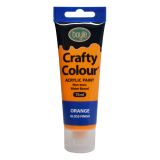 Crafty Colour Acrylics Paint 75ml Orange