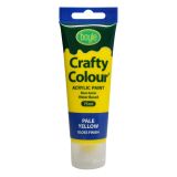 Crafty Colour Acrylics Paint 75ml Pale Yellow