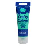 Crafty Colour Acrylics Paint 75ml Turquoise