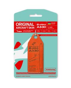 Aviationtag Airbus A330 Windrose Red