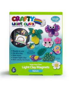 Make your own Light Clay Magnets - Nature