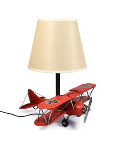 USB powered LED Lamp Red Baron Plane 29x27x33cm