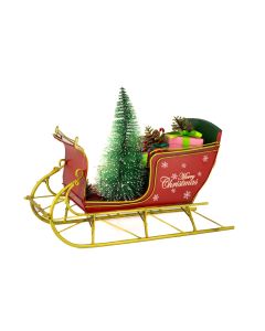 CHRISTMAS SLED WITH TREE 30cm