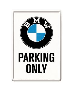 Nostalgic-Art Metal Postcard BMW Parking Only 10x14cm