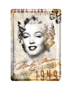 Nostalgic-Art Metal Postcard Marilyn-montage 10x14cm