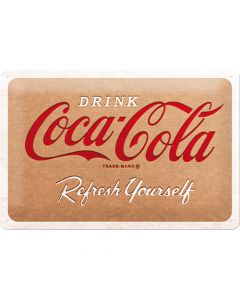 Nostalgic-Art Medium Sign Coca-Cola Cardboard Logo 20x30cm